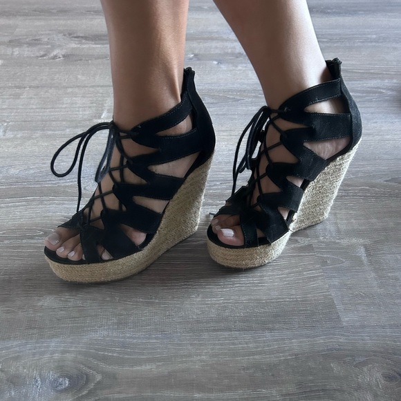 Lace up wedges - Picture 4 of 4